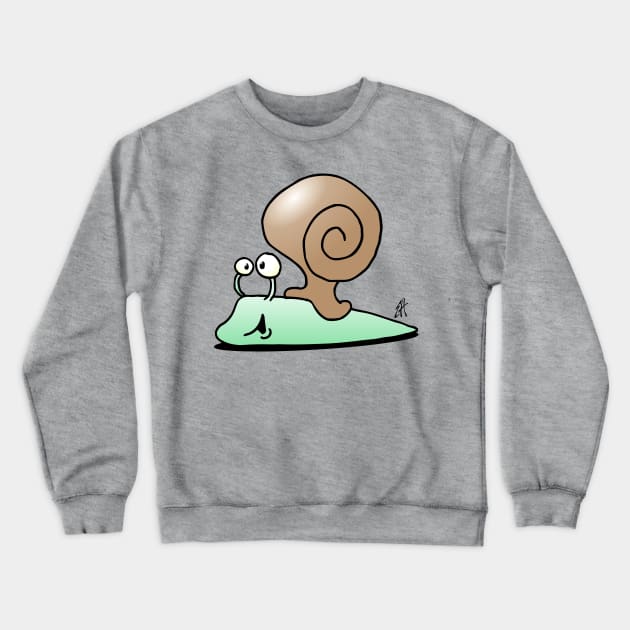 Snail Crewneck Sweatshirt by Cardvibes